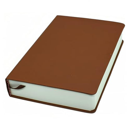 jooact Thick Sketchbook 660 Pages Notebook Soft Faux Leather Cover Journal 80GSM Paper Notepad Drawing Book Memo Writing Sketch Pad Diary Notebook - color: Brown, size: A5