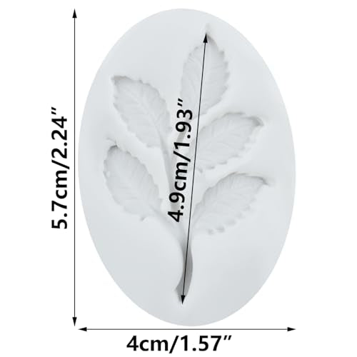 Leaf Polymer Clay Mold Leaf Branch Silicone Molds for DIY Crafts Air Dry Plaster Polymer Clay Epoxy Resin Casting Jewelry Making - color: Style E