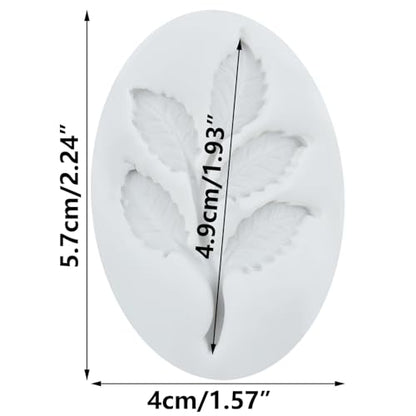 Leaf Polymer Clay Mold Leaf Branch Silicone Molds for DIY Crafts Air Dry Plaster Polymer Clay Epoxy Resin Casting Jewelry Making - color: Style E