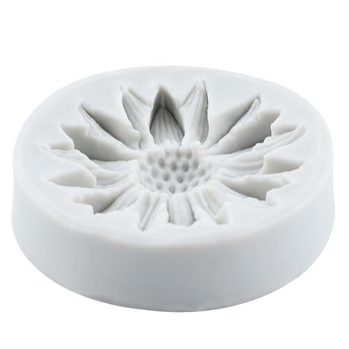 Sunflower Clay Mold Flower Silicone Molds Chrysanthemum Mold for DIY Crafts Air Dry Polymer Clay Plaster Jewelry Making Epoxy Resin Casting - color: Style A
