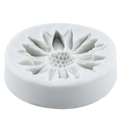 Sunflower Clay Mold Flower Silicone Molds Chrysanthemum Mold for DIY Crafts Air Dry Polymer Clay Plaster Jewelry Making Epoxy Resin Casting - color: Style A