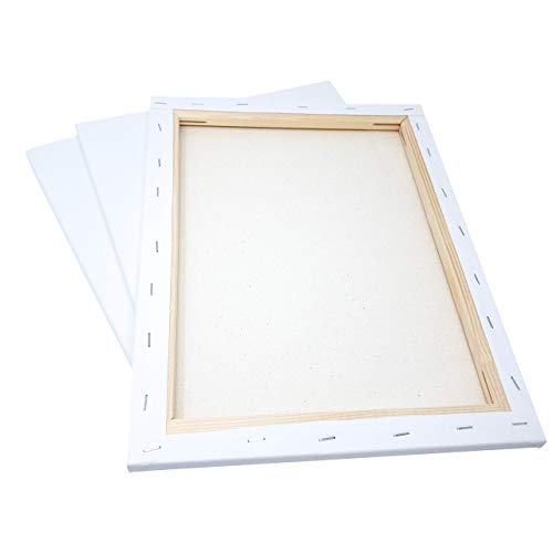 milo Stretched Artist Canvas | 11x14 inch | Value Pack of 8 Canvases for Painting, Primed & Ready to Paint Art Supplies for Acrylic, Oil, Mixed Wet Media, & Pouring, 100% Cotton with Pine Wood Frame - size: 11" x 14"