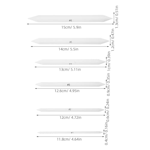 GALPADA 42pcs Blending Stumps and Tortillions Set for Artists and Students, Paper Art Blenders Sketch Drawing Tools with Multiple Sizes (1-6) for Charcoal, Pencil, and Sketching Shading
