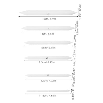 GALPADA 42pcs Blending Stumps and Tortillions Set for Artists and Students, Paper Art Blenders Sketch Drawing Tools with Multiple Sizes (1-6) for Charcoal, Pencil, and Sketching Shading