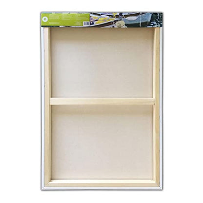 Artist's Loft 24" x 36" Level 3 Gallery Wrapped Heavy Duty Canvas - Archival, Acid Free Cotton Canvas for Acrylic and Oil Paint - Bulk 6 Pack - size: 24\ x 36\