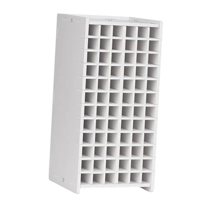 Marker Pen Organizer Desktop Storage Rack 72 Slots Wood PP Board Workspace Home Office Craft Stationery Holder