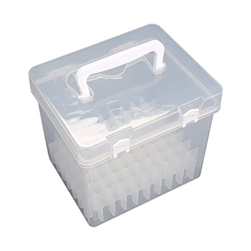 Handheld Marker Pen Organizer Multi-slot Colored Marker Storage for Case Waterproof Dust-proof for Student Kid Home Scho Transparent, 80 - size: 80