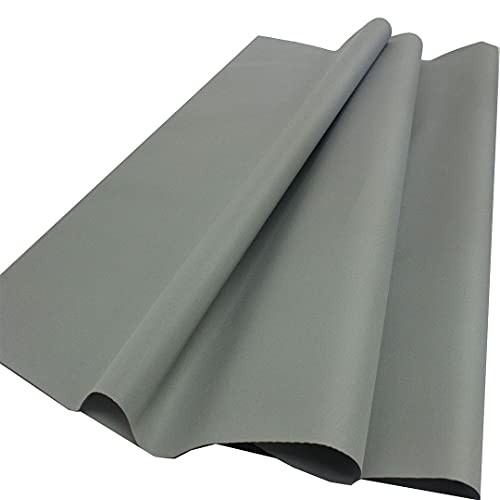 Mybecca Canvas Oxford Fabric Marine Waterproof Outdoor Awning 600 Denier by The Yard (Cut Separate by Yard for Prime Orders-1 Yard) (60"x36") Silver - color: Silver
