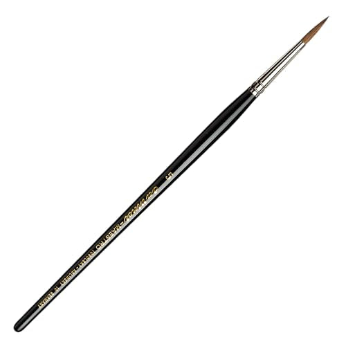 da Vinci Watercolor Series 10 Maestro Paint Brush, Round Kolinsky Red Sable, Size 5 - size: Size 5, style: Round Series 10
