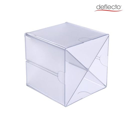 Deflecto Stackable Cube Organizer - X Divider, Clear (350201-AMZ) - style: Cross Divider
