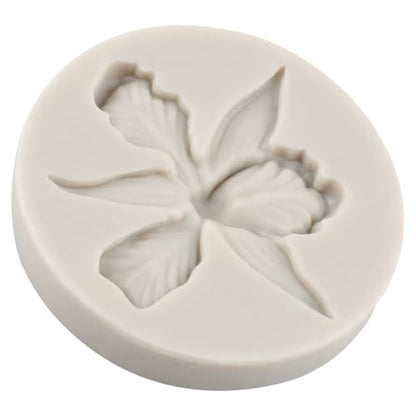 Orchid Flower Silicone Molds Orchid Polymer Clay Mold for DIY Crafts Epoxy Resin Casting Air Dry Polymer Clay Plaster Jewelry Making - color: Style P