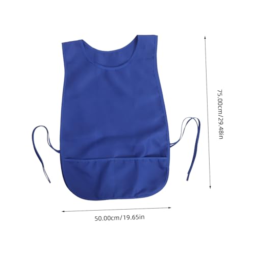 STOBAZA Adjustable Pockets Waterproof Apron Kitchen Cooking Painting Unisex Art Vest for Men Women