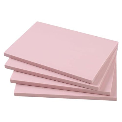 Colaxi Rubber Carving Blocks, 4 Pieces Pink Soft Blank Stamping Blocks for Stamp Making, Scrapbooking and DIY Art