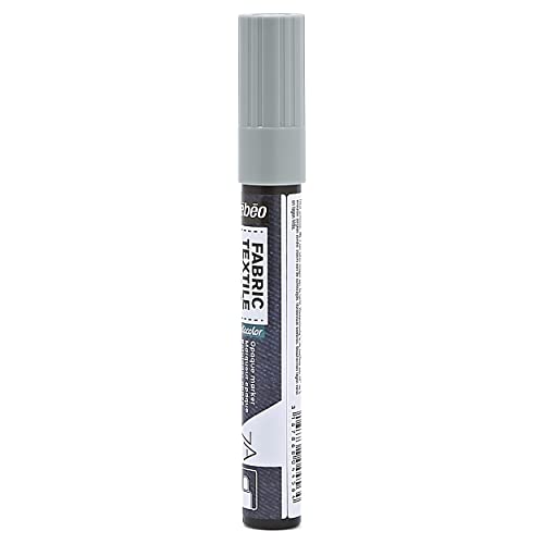 Pebeo 7A Marter Fabric Marker, 4 mm, Pastel Taupe - color: Pastel Taupe