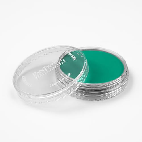 PanPastel Artist Pastels by GOLDEN, Phthalo Green, 2.44” / 62mm Pan Diameter, Professional Artist Pastels, Unique Pan Format (cake-like) - color: Phthalo Green, size: 9 ml (Pack of 1)
