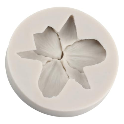 Orchid Flower Polymer Clay Mold Orchid Silicone Molds for DIY Crafts Epoxy Resin Casting Air Dry Polymer Clay Plaster Jewelry Making - color: Style K