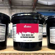 Ecotex® Tex Red HV Emulsion (Pint - 16oz.) - High Viscosity Pre-Sensitized Screen Printing Emulsion, for Plastisol and UV Inks, Silk Screens, Textiles, and Fabric - Screen Printing Supplies - size: Pint - 16 oz.