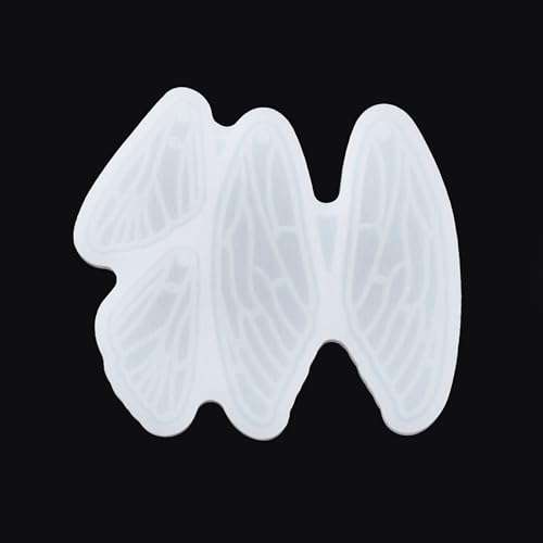 1PC Butterfly Wings Pendant Silicone Molds Insect Epoxy Casting Molds for Earring Necklace Keychain Charms Pendants Jewelry Making DIY Gem Cabochon Craft Supplies White52x61x4mm - color: White-19