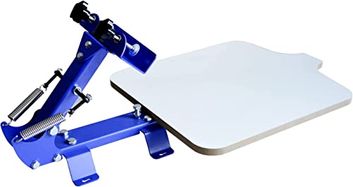 INTBUYING Screen Printing Press T-Shirt Screen Printing Machine One Color One Staion Manual with Removable Pallet Bracket