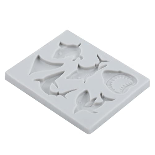 Ocean Animal Polymer Clay Molds Shark Silicone Mold for DIY Crafts Epoxy Resin Casting Air Dry Polymer Clay Plaster Jewelry Making - color: Style D