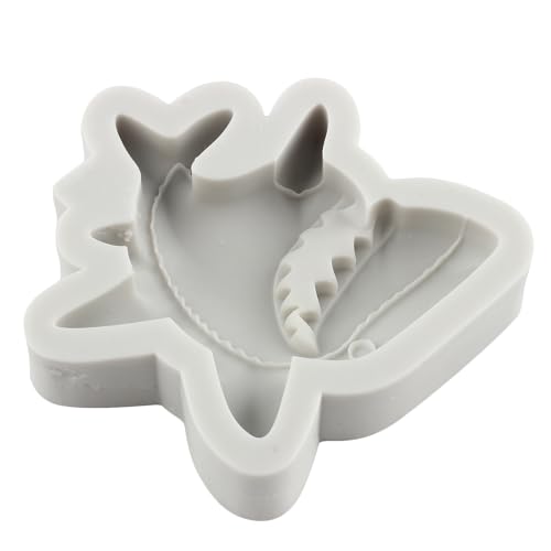 Shark Polymer Clay Mold Sea Animal Silicone Molds for DIY Crafts Air Dry Plaster Jewelry Making Polymer Clay Epoxy Resin Casting - color: Style B