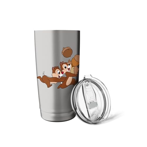 Disney Chip 'n Dale Chipmunks Acorn Run Stainless Steel Insulated Tumbler - color: Brushed Steel