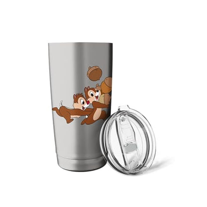 Disney Chip 'n Dale Chipmunks Acorn Run Stainless Steel Insulated Tumbler - color: Brushed Steel