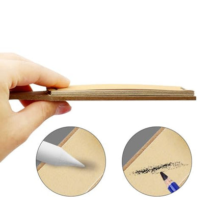 3/6PCS Blending Stumps and Tortillions Paper Art Blenders Sandpaper for Student Artist Beginner Sketching Drawing Clear Wiping Effect Eraser Pencil