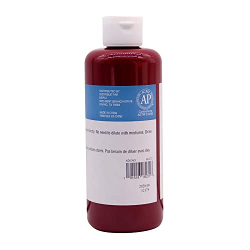 Artist's Loft Magenta Deep Acrylic Ready-Mixed Pouring Paint - Academic Level 1 Paint for Drawing, Painting, Art & Crafts Supplies - 1 Pack - color: Red