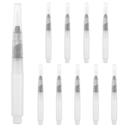 Gatuida 30 Pcs Watercolor Brush Pens, Refillable Water Brush Pen Set for Painting, Drawing, Travel, Transparent Small Pointed Tips, 4. 72 Inch