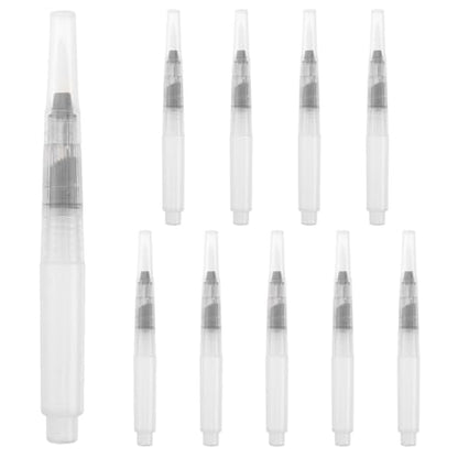Gatuida 30 Pcs Watercolor Brush Pens, Refillable Water Brush Pen Set for Painting, Drawing, Travel, Transparent Small Pointed Tips, 4. 72 Inch