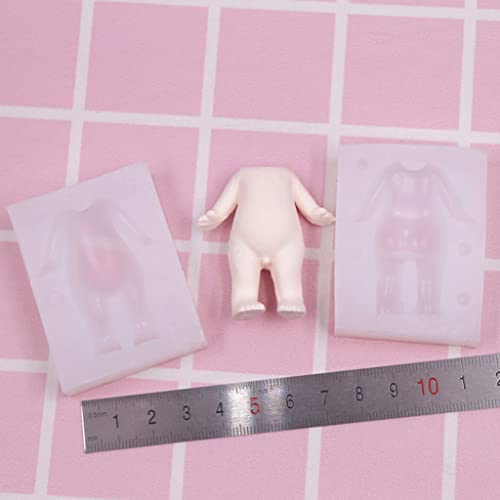 Boy Body Mold Human Silicone Resin Epoxy Casting Making Soap Jewelry Super Light Clay Silicone Doll Epoxy Plaster Statue Figure Figurine Casting for Toy Hand