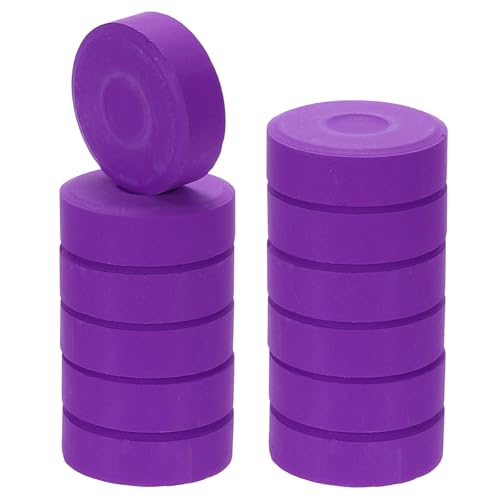 PATIKIL 12 Pcs Tempera Cakes, 2.3"x0.7" Washable Tempera Paint Cakes Blocks Bulk Large Art Supplies Watercolor for Artists Art Painting Drawing DIY Crafting, Purple - color: Purple