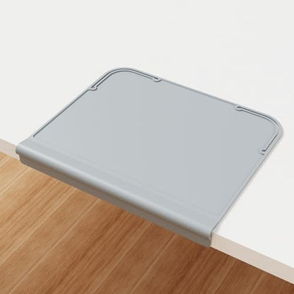 Kids Placemats, Silicone Placemats for Baby & Kids, Baby Place Mats with Teething Edge Bumper, Non-Slip Dinning Table Mat, Waterproof & Dishwasher Safe (Gray, 12''×10'') - color: Gray
