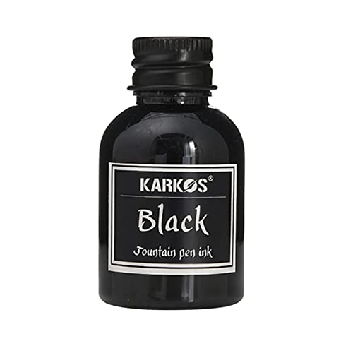 3PCS Calligraphy Pen Ink, Fountain Dip Pen Ink Set Non-Carbon Drawing Writing Art Craft Calligraphy Inks Bottles, Glass Dip Pen Ink 30ml - color: Black, size: 3 Pack
