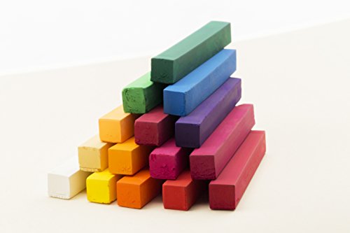 Soho Urban Artist Soft Pastel Sketch Squares Set of 48 with Pastel Blender Knife - Professional Vibrant Chalk Pastels