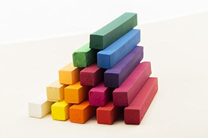 Soho Urban Artist Soft Pastel Sketch Squares Set of 48 with Pastel Blender Knife - Professional Vibrant Chalk Pastels