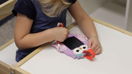 Boogie Board Sketch Pals Owl 4” LCD Writing Tablet for Kids – Reusable Mess-Free Drawing Pad with Tethered Stylus – Clip-On Travel Doodle Board Toy – Ages 3+ - style: Izzy Owl