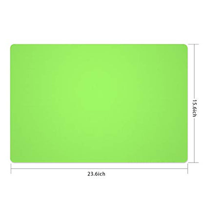 Silicone Placemats, Food-Grade Non-Slip Waterproof, Dining, Stain Resistant, Countertop Protector, Kitchen Counter Mat, Heat Resistant, Baking mat Dishwasher Safe (23.6"×15.7"-1pack, Green) - color: Green, size: 23.6"×15.7"-1pack