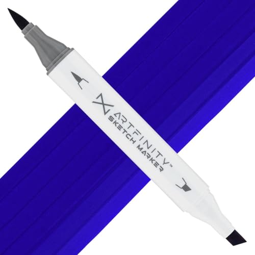 Artfinity Sketch Markers - Blue Magic B4-8, Vibrant, Professional, Dye-Based Alcohol Markers for Artists, Drawing, Travel, & More - color: Blue Magic B4-8, size: 1 Count (Pack of 1)