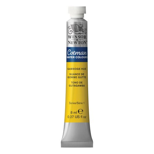 Winsor & Newton Cotman Watercolor Paint, 8ml (0.27-oz) Tube, Gamboge Hue - color: Gamboge Hue, style: 0.27-oz Tube