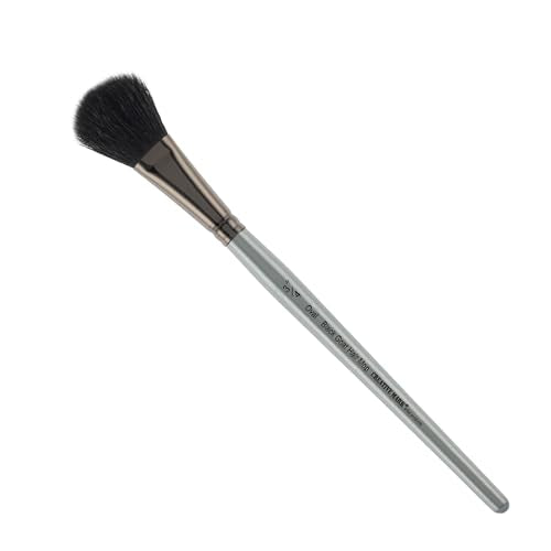 Creative Mark Goat Hair Mop Brush - 3/4" Oval, Natural Goat Hair for Watercolor, Oil, Acrylic & Makeup Blending – Ultra‑Soft Black Hair – Short‑Handle, High‑Absorbency Artist Mop - color: Black, size: 3/4"