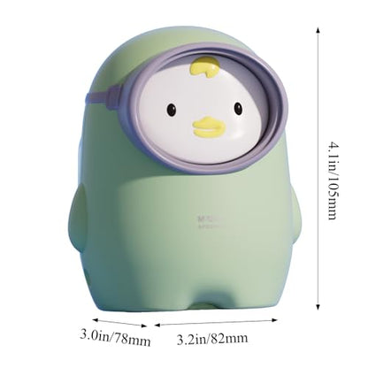M&G Electric Pencil Sharpener, Portable Pencil Sharpener Battery/USB Dual Power Operated Sharpener for Pencils Kids Students Home Classroom School Office (Cute Duck) - color: Green
