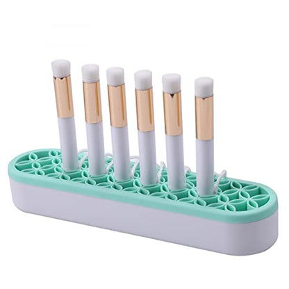 Silicone Brush Holder Organizer for Painting Brush Holder,Craft or Sewing Tools Brush Drying Rack Multipurpose Diamond Painting Pen Holder Sewing Craft Tool Holder Storage Box for Stash and Store