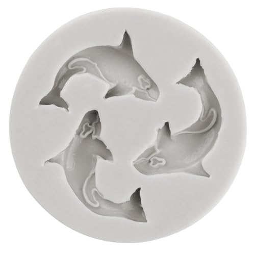 Ocean Animal Polymer Clay Mold Dolphin Killer Whale Silicone Molds for DIY Crafts Air Dry Plaster Polymer Clay Epoxy Resin Casting Jewelry Making - color: Style C