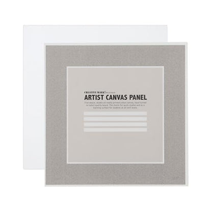 Creative Mark Cotton Canvas Panels 4x4" - 12 Pack - Professional Quality Fine Weave Acrylic Primed Artist Canvas Boards for Painting, Acrylics, Studios, & More - size: 4x4" - 12 Pack
