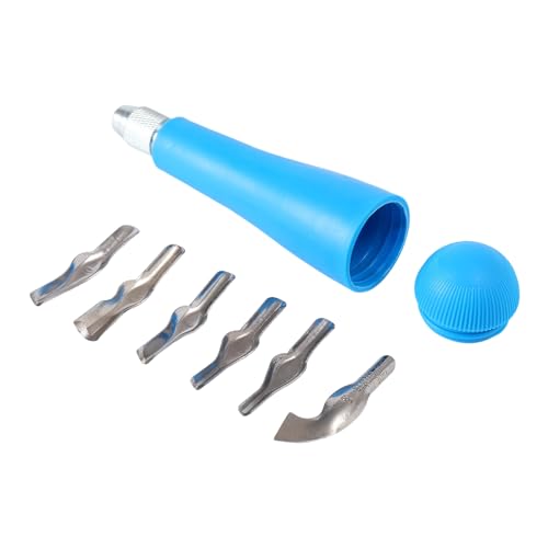 Heavy Duty Professional Woodcut Engraving Tool Set With Multiple Blade Size For Artists And Printmakers Detailed Carving - color: Blue