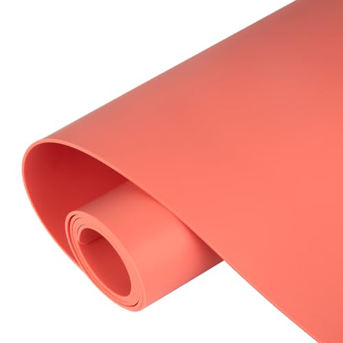Silicone Mats for Kitchen Counter, Nonslip Silicone Mats for Crafts Countertop Protector Heat Resistant Mat (Coral, 78.7"L x 15.7"W) - color: Coral, size: 78.7"L x 15.7"W