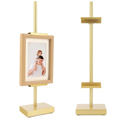 18” Steel Adjustable Tabletop Easel Stand,Picture Frame Stand for Display,Decorative Stands for Photos,Plates,Painting,Artwork,Poster,Books (Gold, 18 in) - color: Gold, size: 18 in