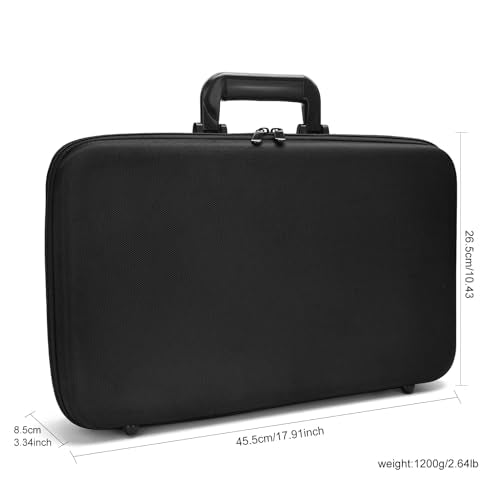 Barber Carrying Case,Barber Case, Stylist Tool Box Professional Salon Hair Cutting Grooming Kit Storage Organizer for Clippers, Scissors, Barber Supplies(Large) - size: Large